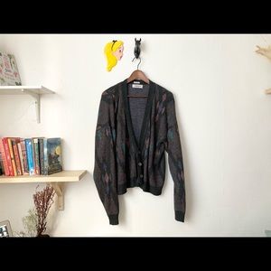 SOLD Vintage V-Neck Diamond Cardigan